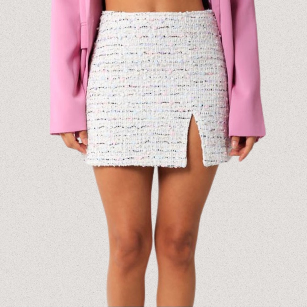Preppy Tweed Mini Skirt